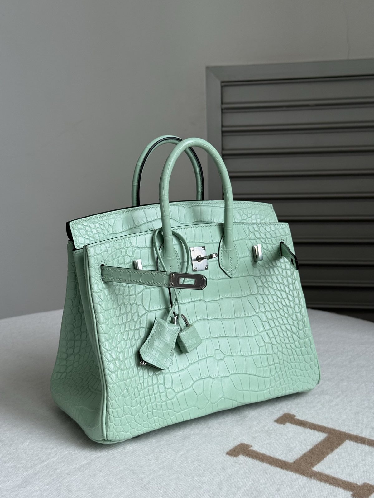 薄荷綠 Birkin 25 配件全家福