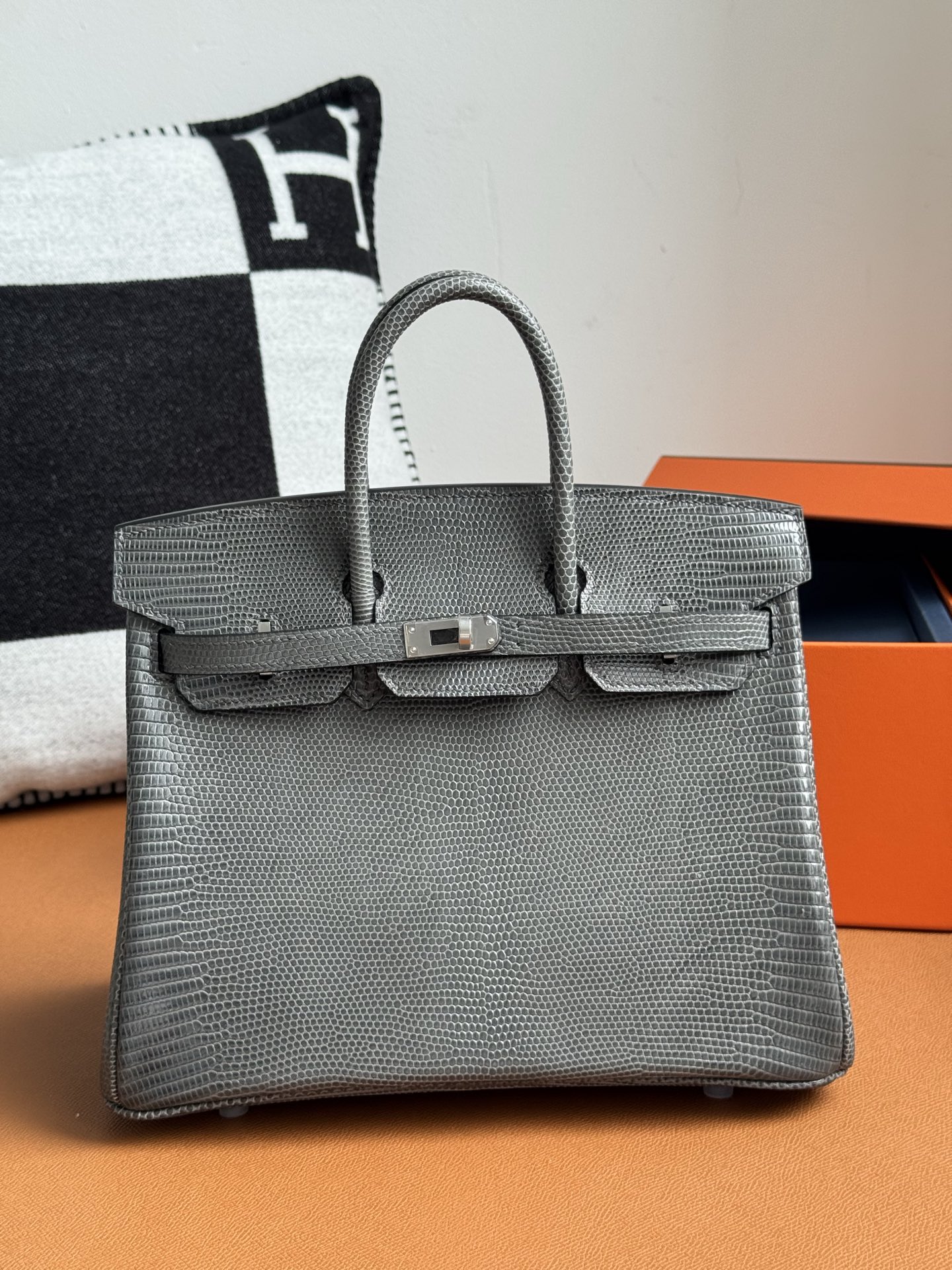 愛馬仕 Birkin 25 蜥蜴皮 五金扣