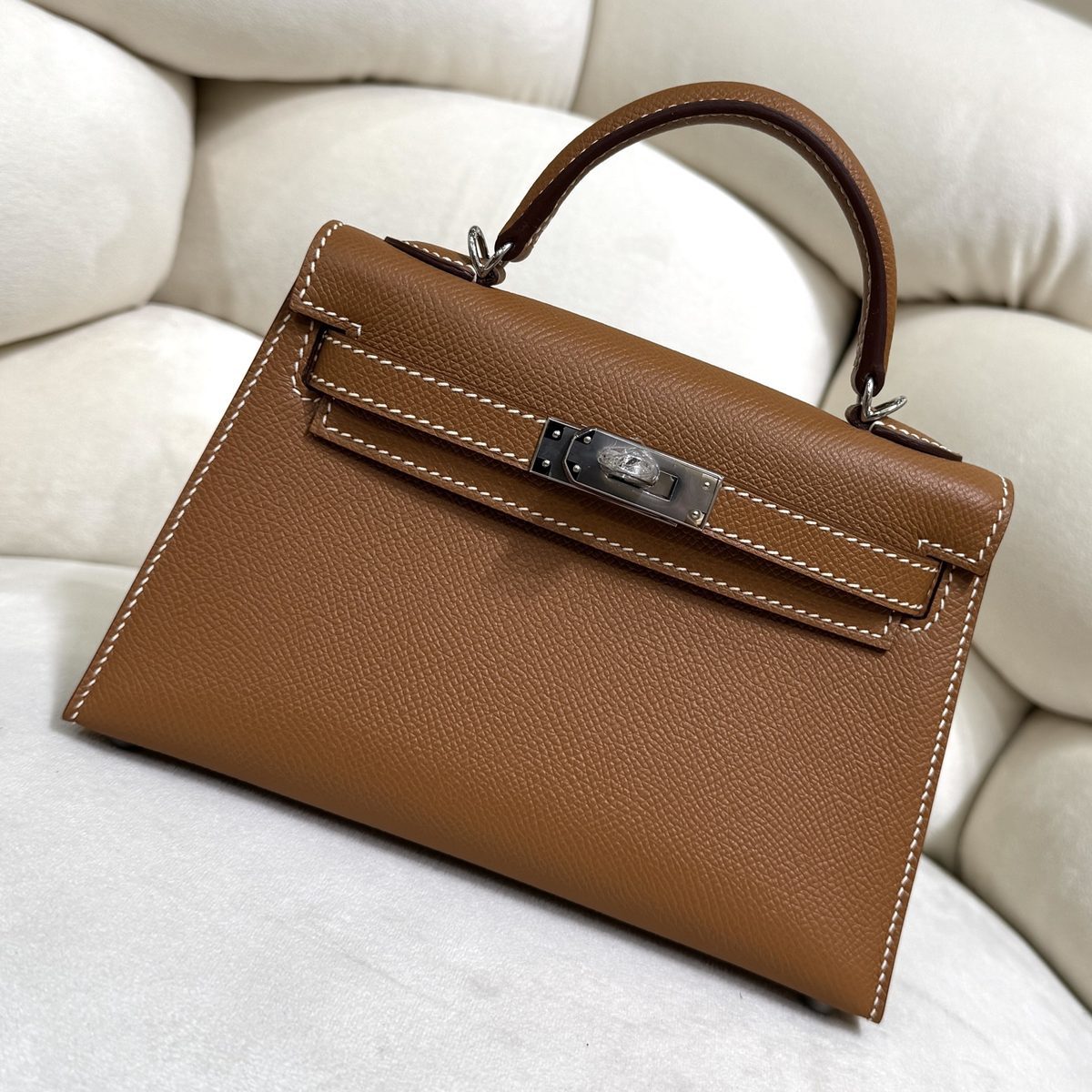 愛馬仕 Mini Kelly 20 二代 Sellier Epsom牛皮 12色 手工版 1:1 頂級復刻