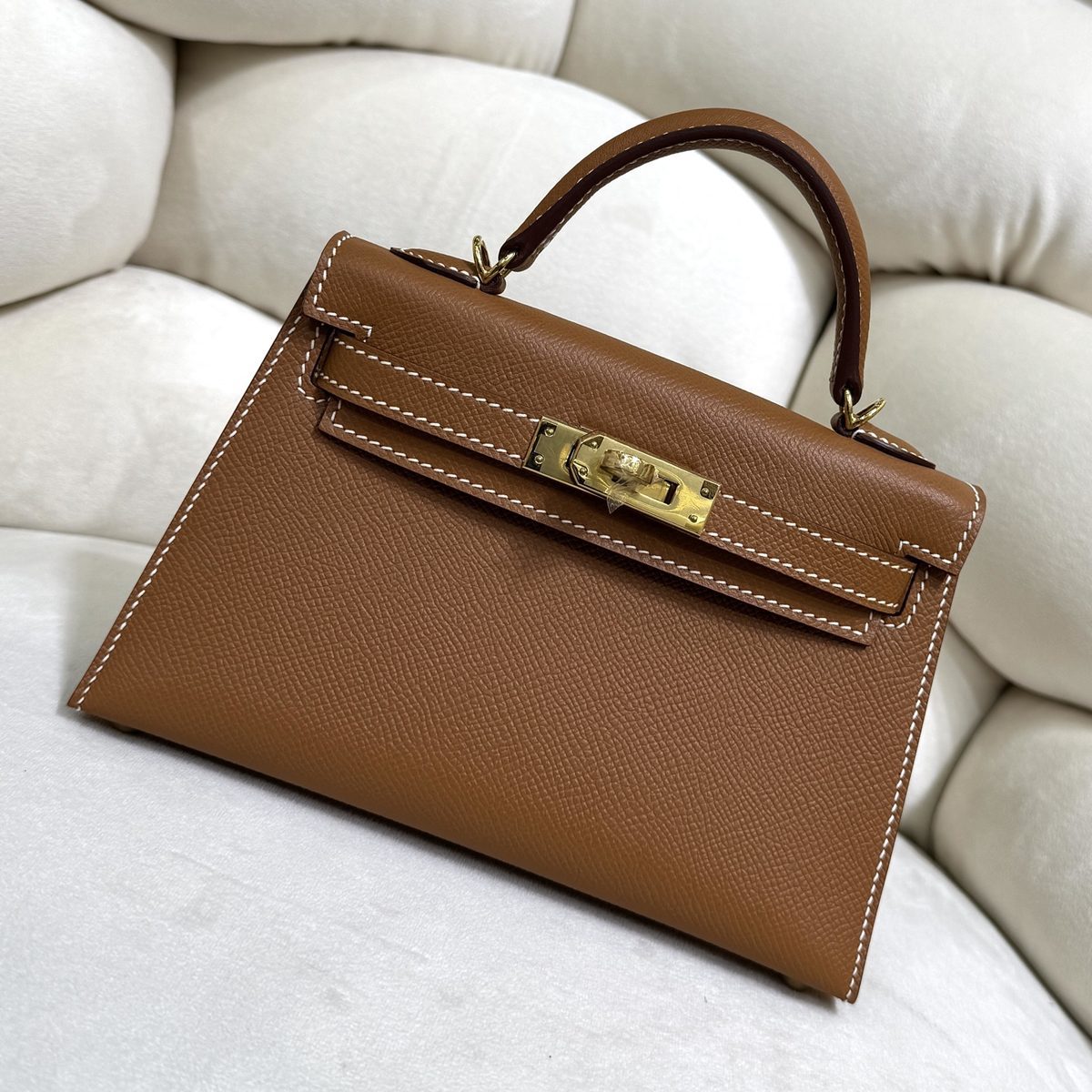 愛馬仕 Mini Kelly 20 二代 Sellier Epsom牛皮 12色 手工版 1:1 頂級復刻