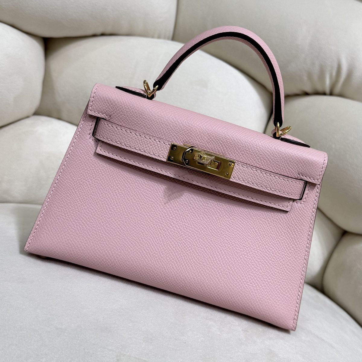 愛馬仕 Mini Kelly 20 二代 Sellier Epsom牛皮 12色 手工版 1:1 頂級復刻
