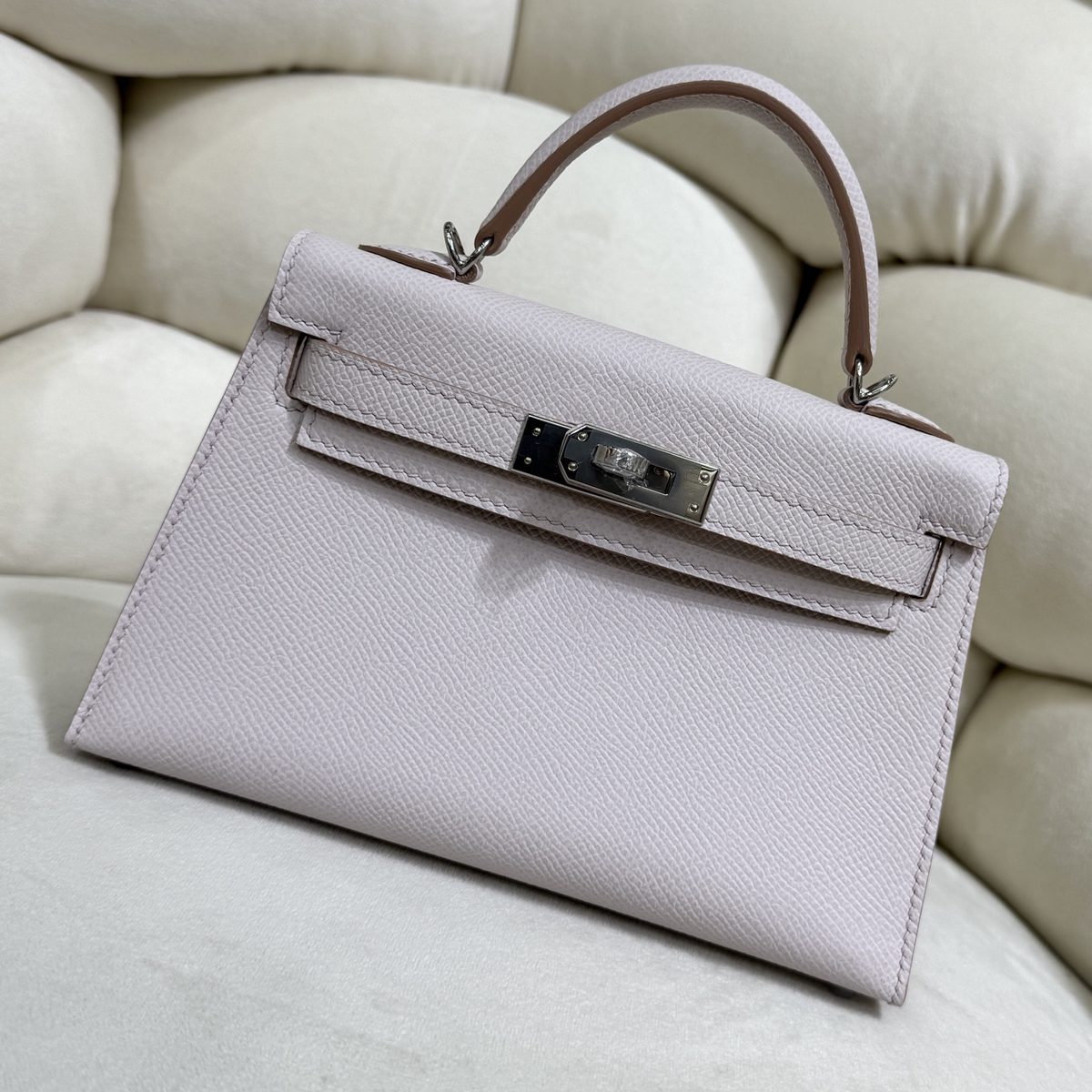 愛馬仕 Mini Kelly 20 二代 Sellier Epsom牛皮 12色 手工版 1:1 頂級復刻