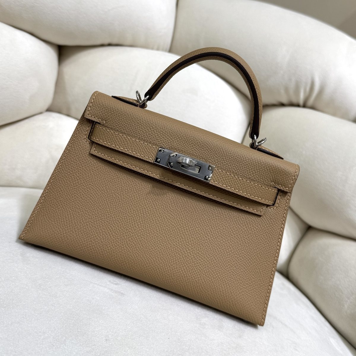 愛馬仕 Mini Kelly 20 二代 Sellier Epsom牛皮 12色 手工版 1:1 頂級復刻
