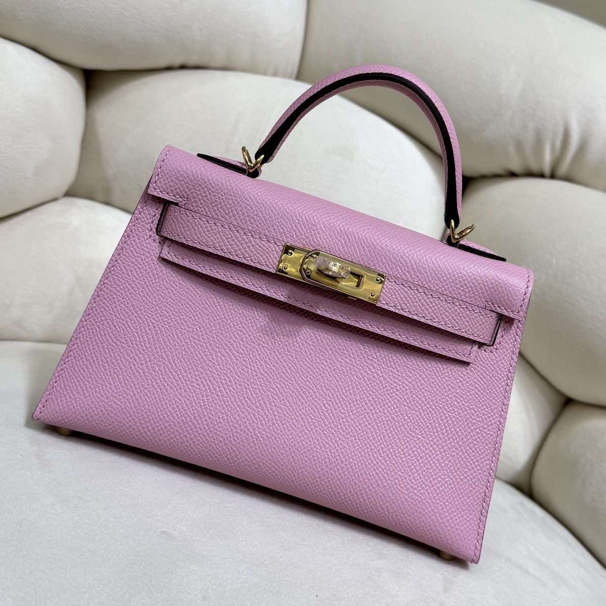 愛馬仕 Mini Kelly 20 二代 Sellier Epsom牛皮 12色 手工版 1:1 頂級復刻