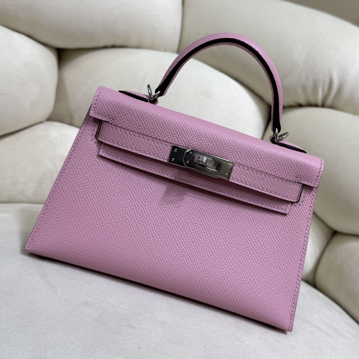 愛馬仕 Mini Kelly 20 二代 Sellier Epsom牛皮 12色 手工版 1:1 頂級復刻