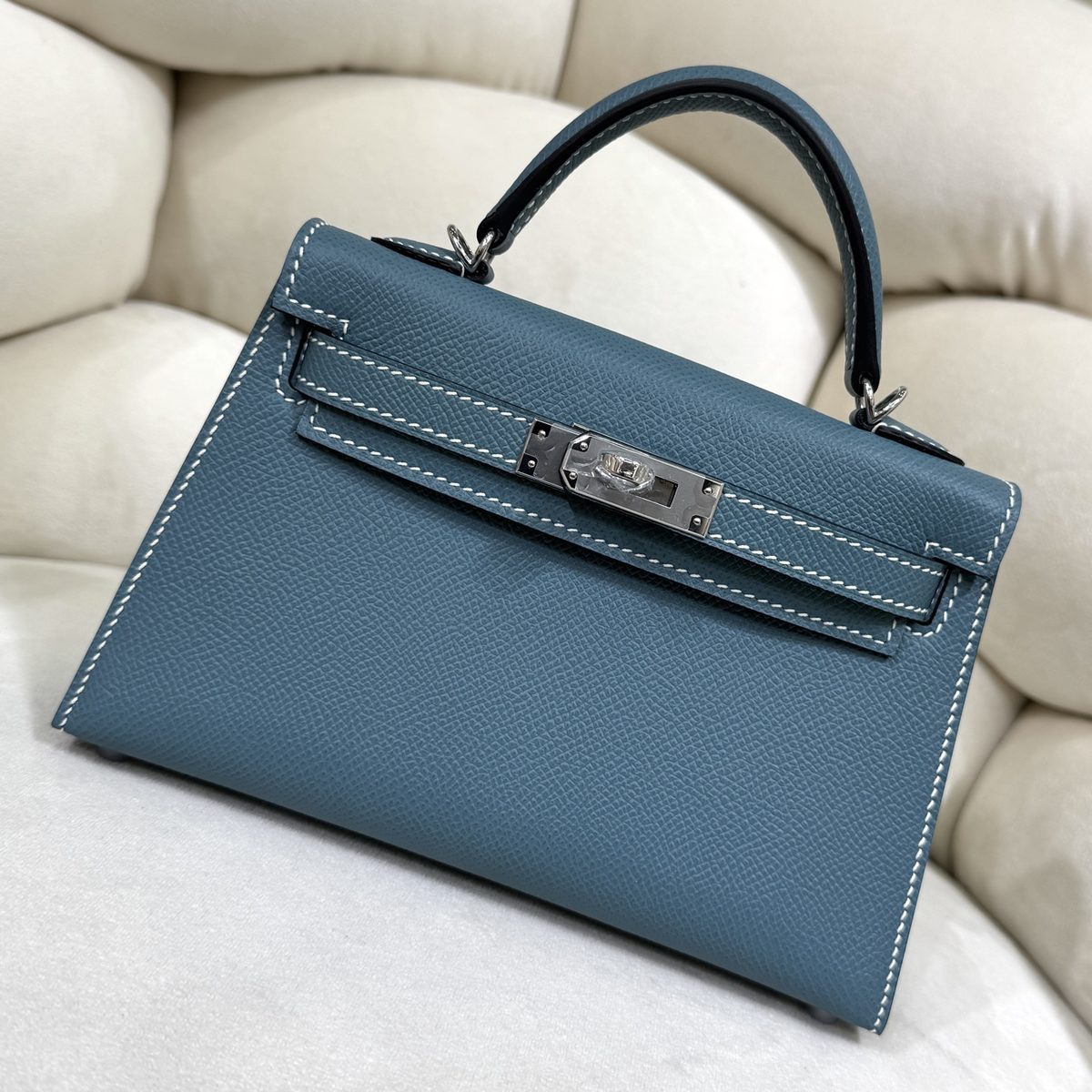 愛馬仕 Mini Kelly 20 二代 Sellier Epsom牛皮 12色 手工版 1:1 頂級復刻