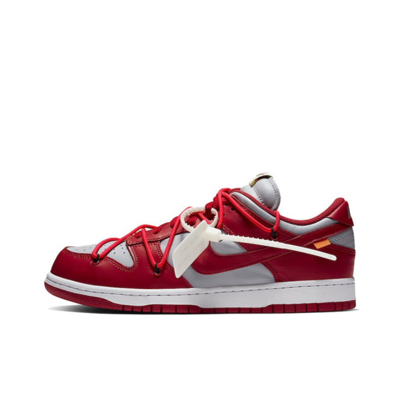 Off-White×Nike Dunk Low LTHR OW "Co-branded red"