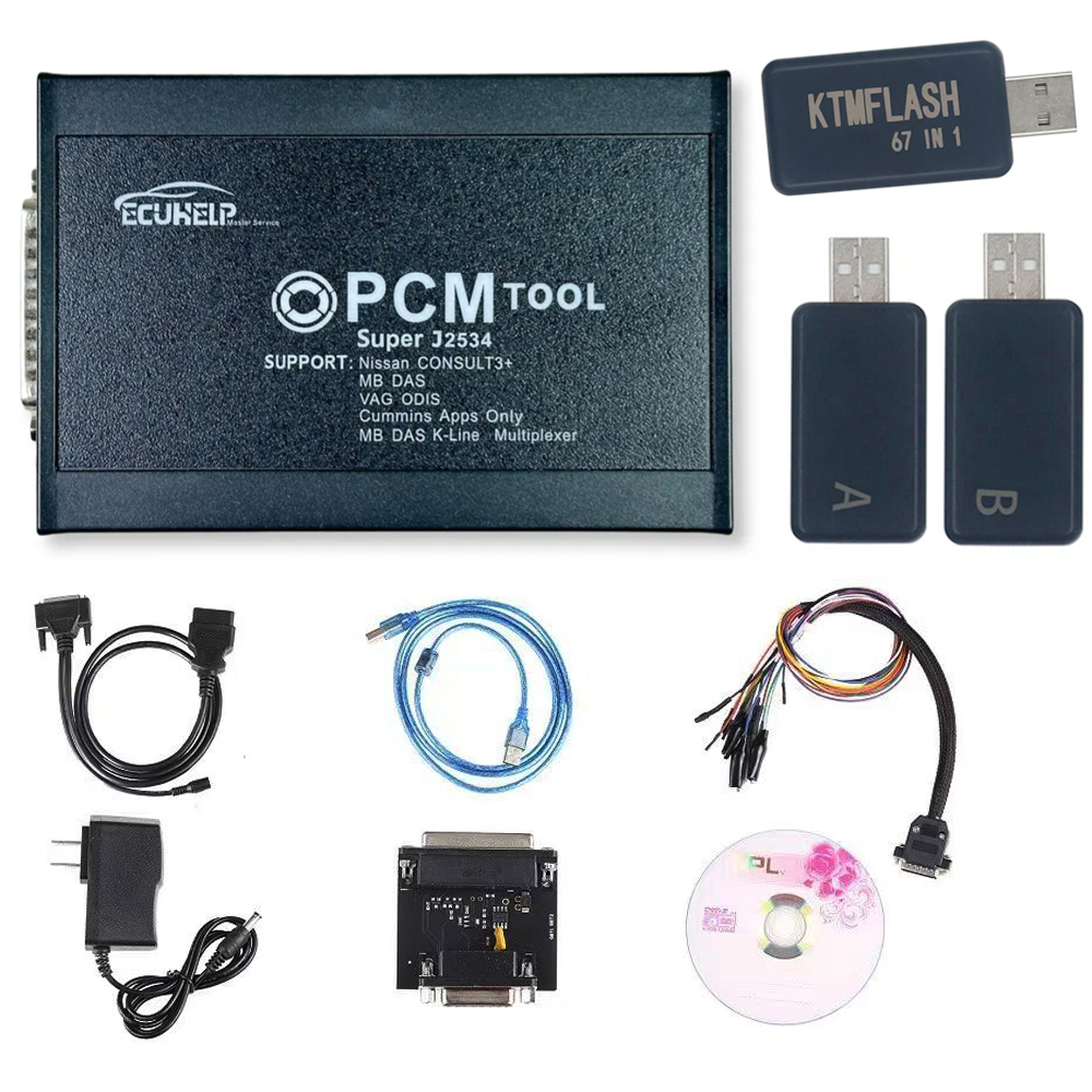 SM2 Pro J2534 VCI ECU Programmer PCMTOOL Read Write ECU Tool Support Checksum and Pinout Diagram of Flash Bench OBD