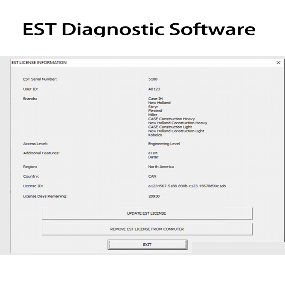 CNH EST v9.9 V9.8 V9.7 V9.6 V9.5 Engineering Diagnostic Software For CNH CASE New Holland Electronic Service Tools