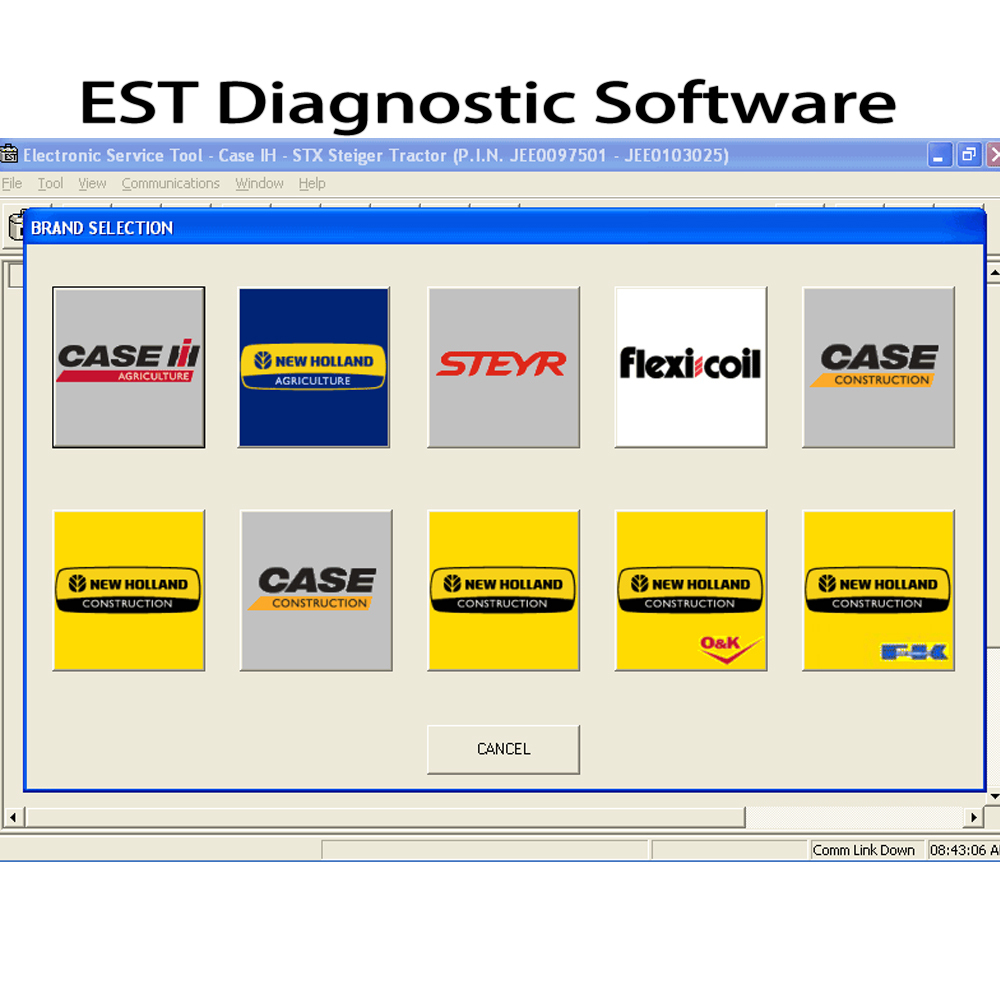 CNH EST v9.9 V9.8 V9.7 V9.6 V9.5 Engineering Diagnostic Software For CNH CASE New Holland Electronic Service Tools