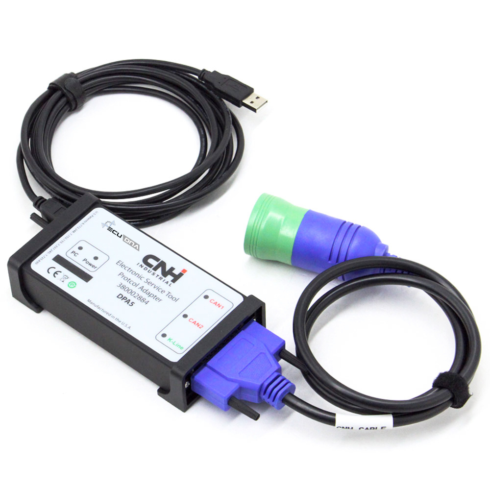 CNH DPA5 Diagnostic Service Tool Adapter Iterface Cable Kit For Case, Kobelco, New Holland