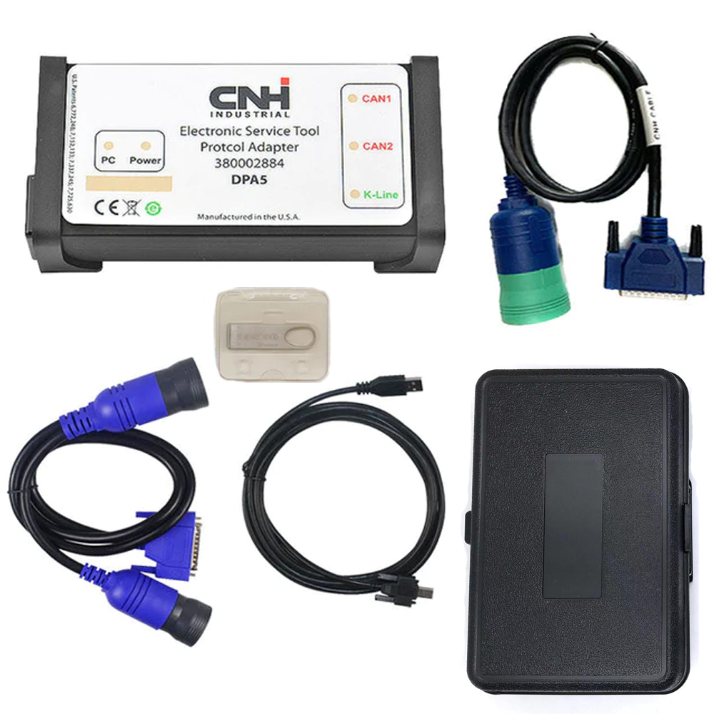 CNH DPA5 Diagnostic Service Tool Adapter Iterface Cable Kit For Case, Kobelco, New Holland