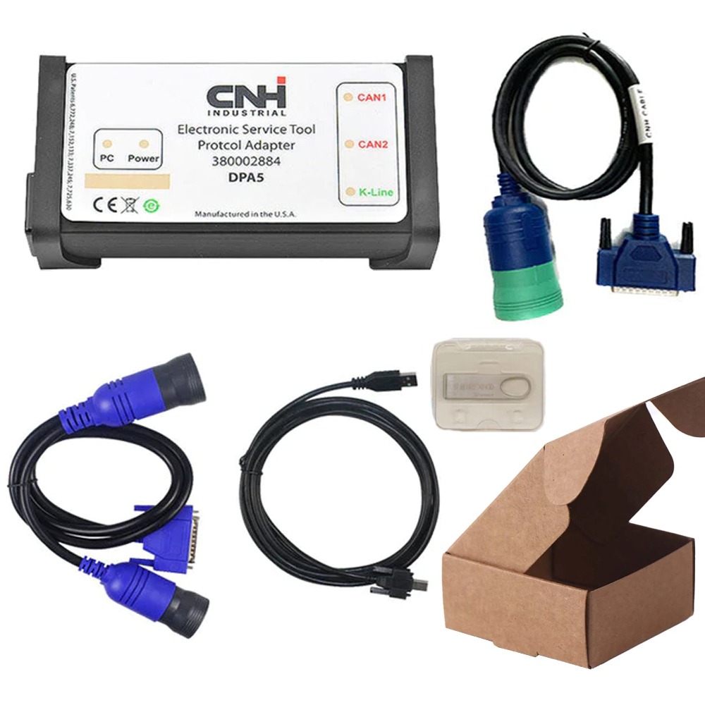 CNH DPA5 Diagnostic Service Tool Adapter Iterface Cable Kit For Case, Kobelco, New Holland
