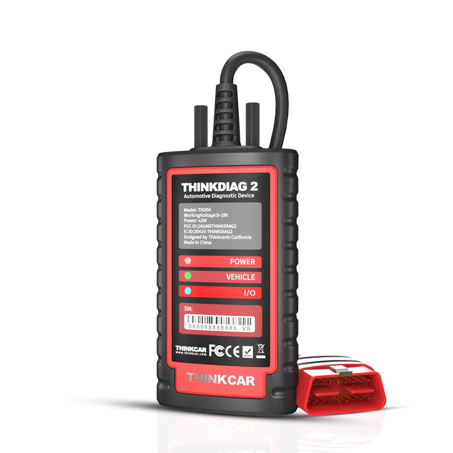 Original THINKCAR Thinkdiag2 OBD2 Scanner Support CAN FD Protocols Free Full Systems 16 Reset Car Diagnostic Tool PK GOLO DBSCAR