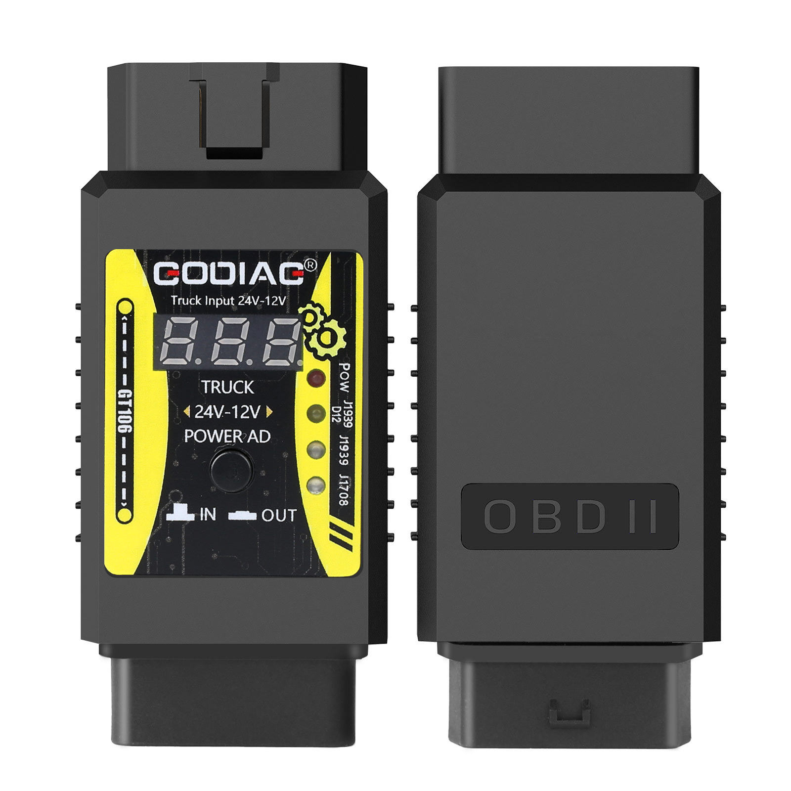 GODIAG GT106 24V to 12V Heavy Duty Truck Adapter for X431 easydiag/ Golo/ / IDIAG/ ThinkCar/ ICarScan/ Diagun/ GOLO/ DBScar II