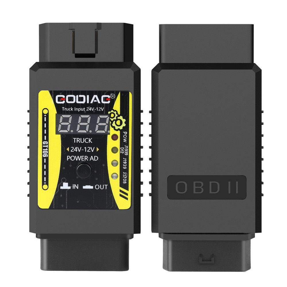 GODIAG GT106 24V to 12V Heavy Duty Truck Adapter for X431 easydiag/ Golo/ / IDIAG/ ThinkCar/ ICarScan/ Diagun/ GOLO/ DBScar II