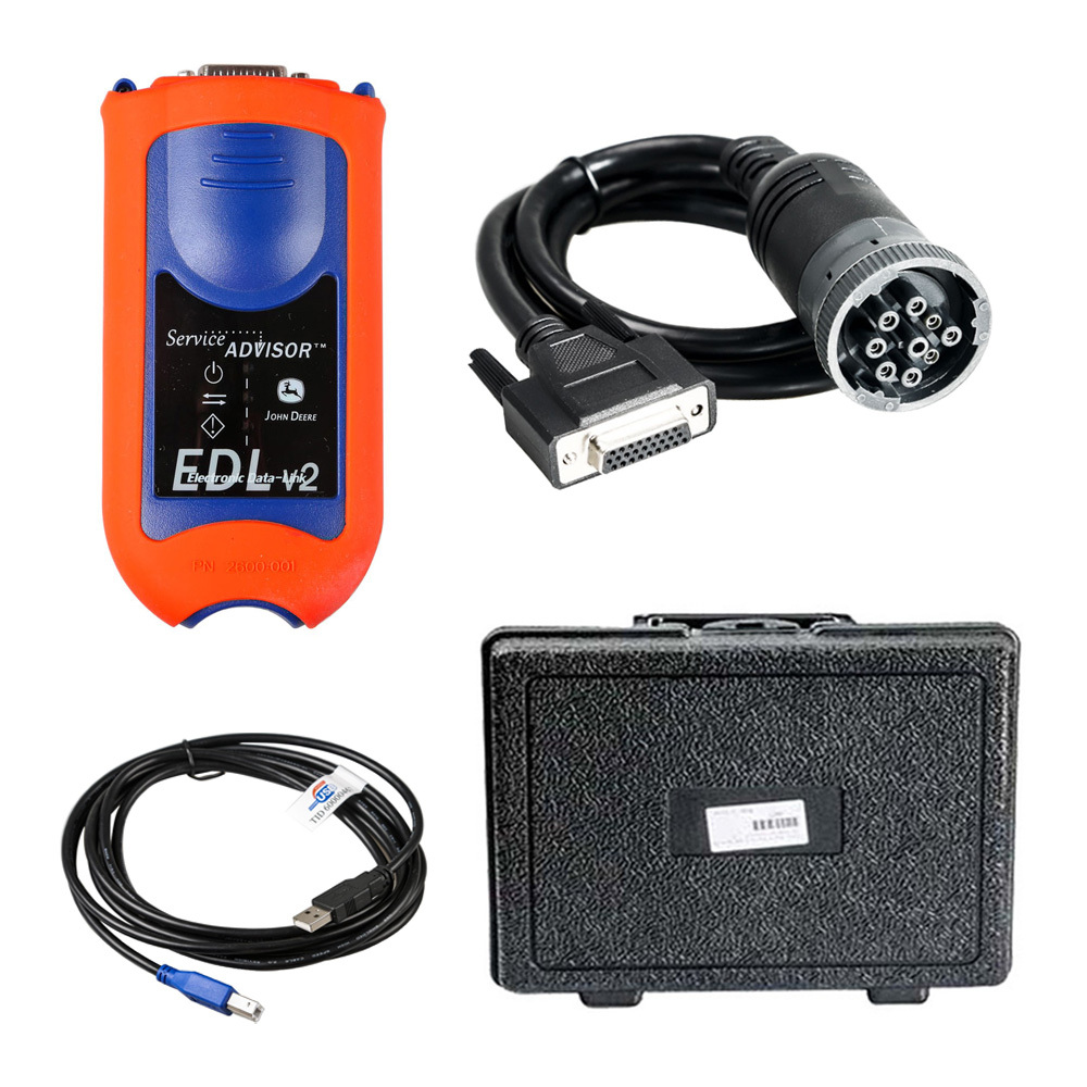 John Deere Service Advisor Electronic Data Link EDL V2 JD Truck Diagnostic Kit with V5.3.225 AG + CF Software