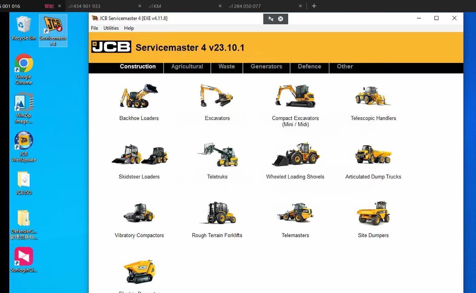 JCB ServiceMaster 4 V23.10 Diagnostic Software 2023.10