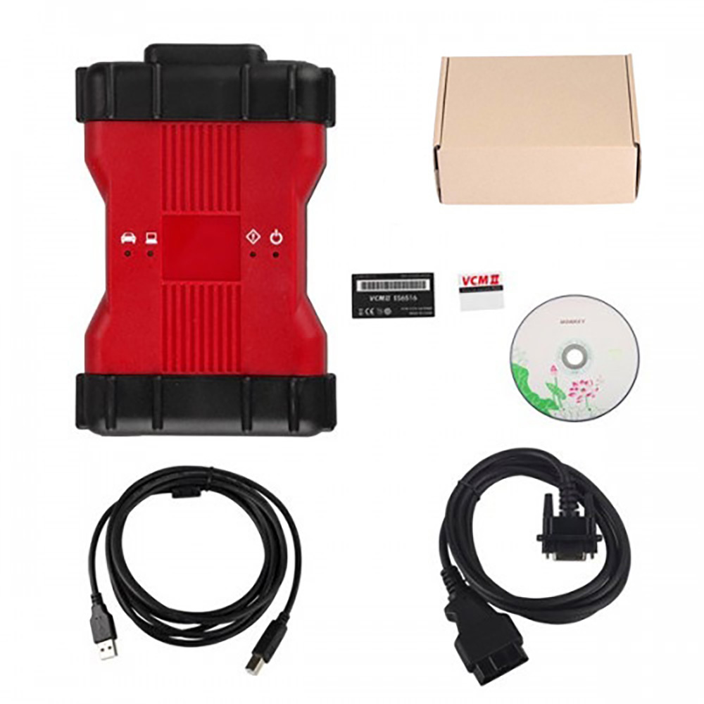 Full Chip VCM2 Multi-Language Diagnostic Tools VCM 2 Duble PCB For Ford VCMII OBD2 Scanner