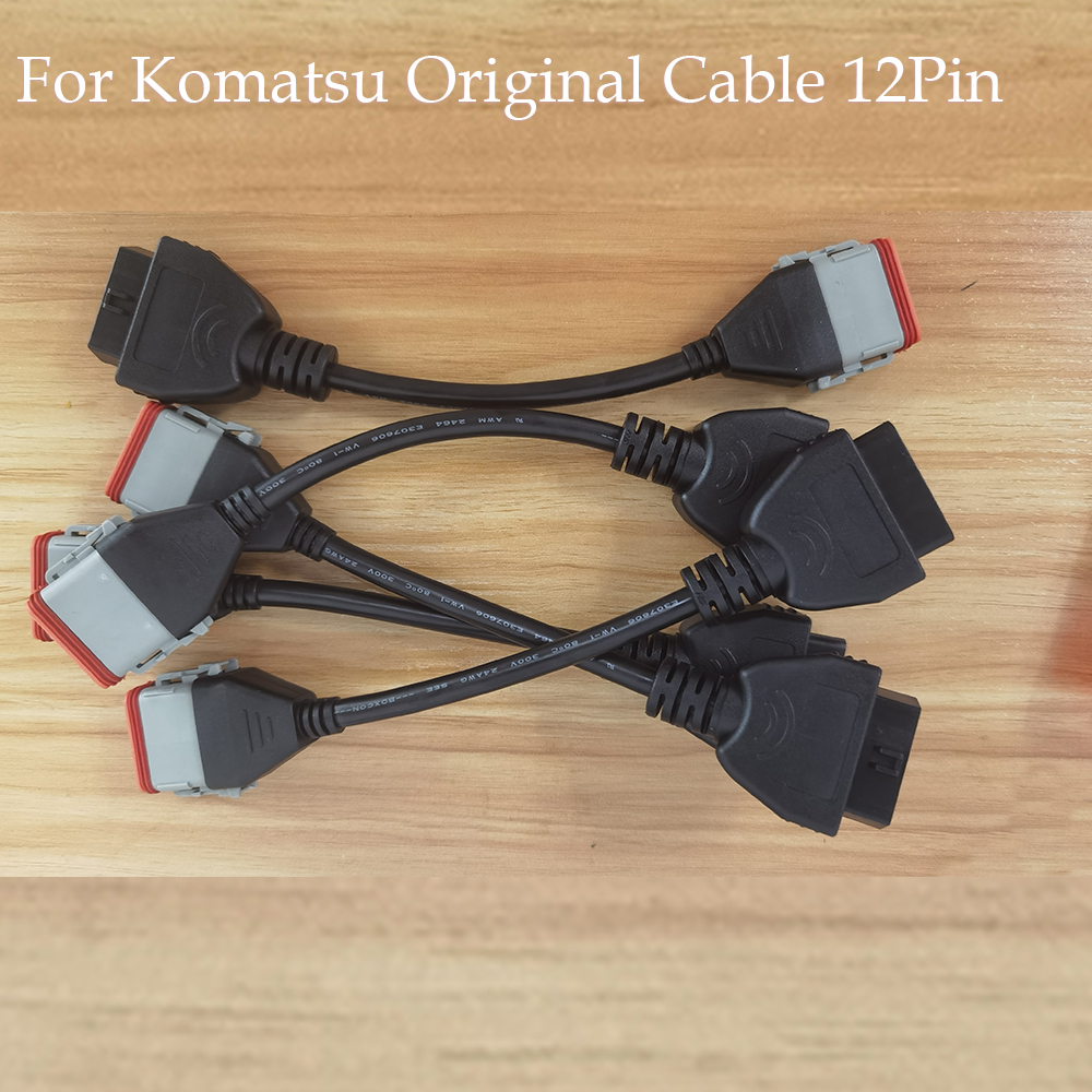 Truck Diagnostic Cable For Komatsu 12Pin OBD Cable Adapter For Cummins Inline6