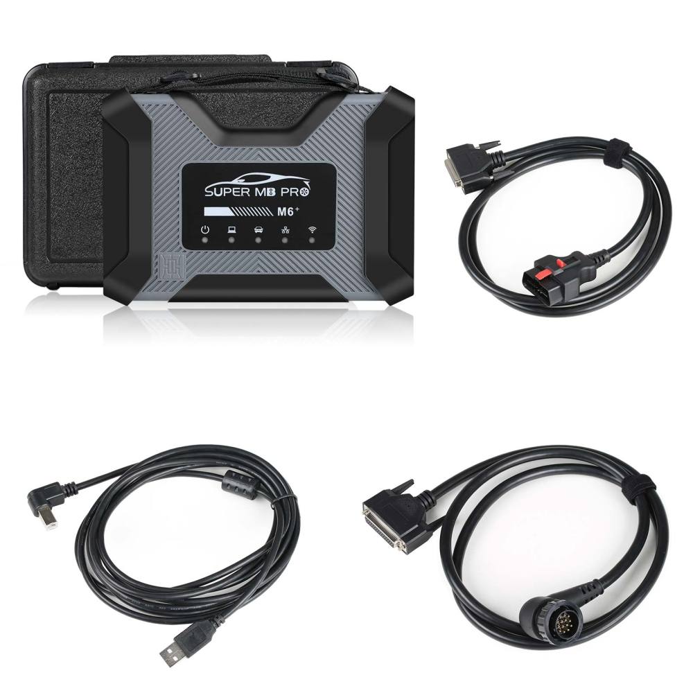 Super MB Pro M6+ M6PLUS Wireless Star Diagnosis Tool Full Configuration Work on Both Cars and Trucks Support W223 C206 W213 W167