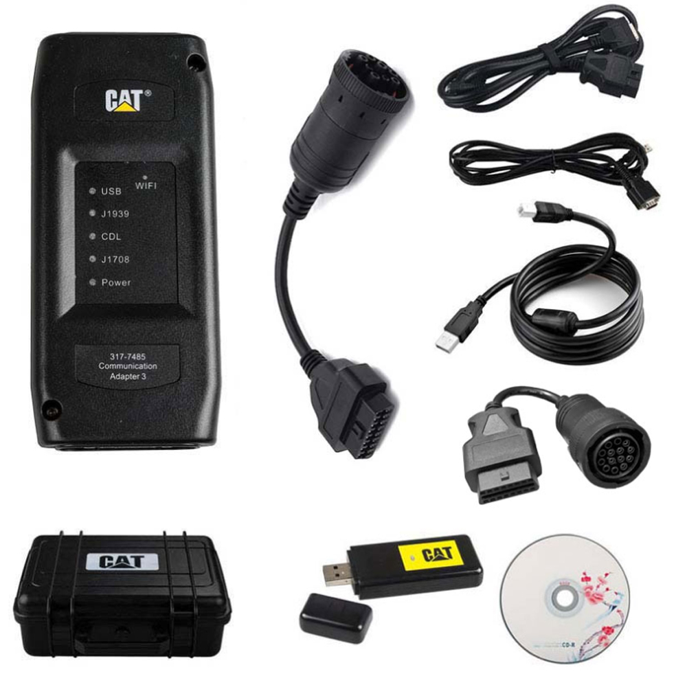 CAT ET III Caterpillar ET Diagnostic Adapter 3 Truck Diagnostic Tool With V2019A Software