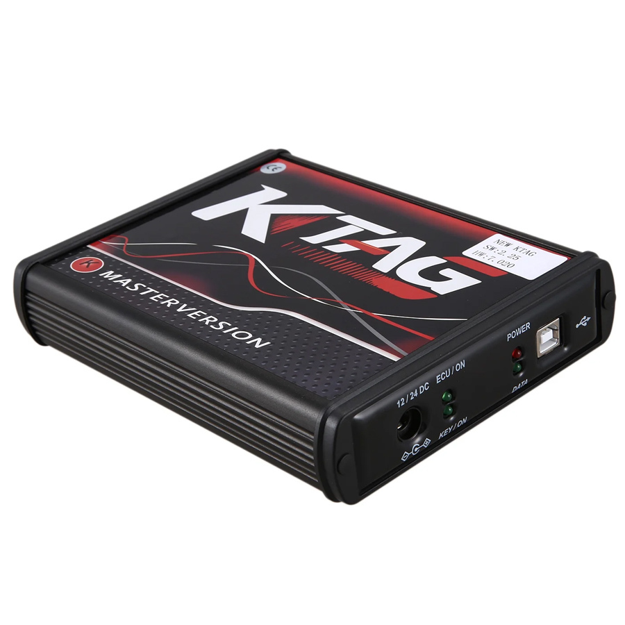 KTAG 7.020 Red PCB New 4LED EU Online Version SW V2.25 No Token Limited ECU Programming Tool