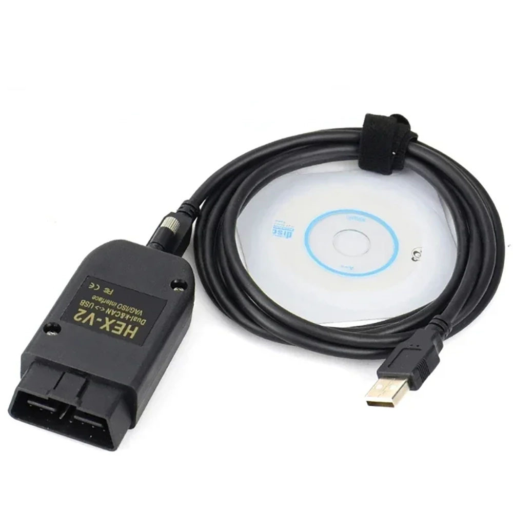 (OFFLINE VERSION)V*CDS HEX V2 VAGCOM VAG Hex V2 V23.3 Atmega Interface Electric Testers FOR VW for AUDI Skoda Seat Chip ATMEGA162 Unlimited VINs with Logo