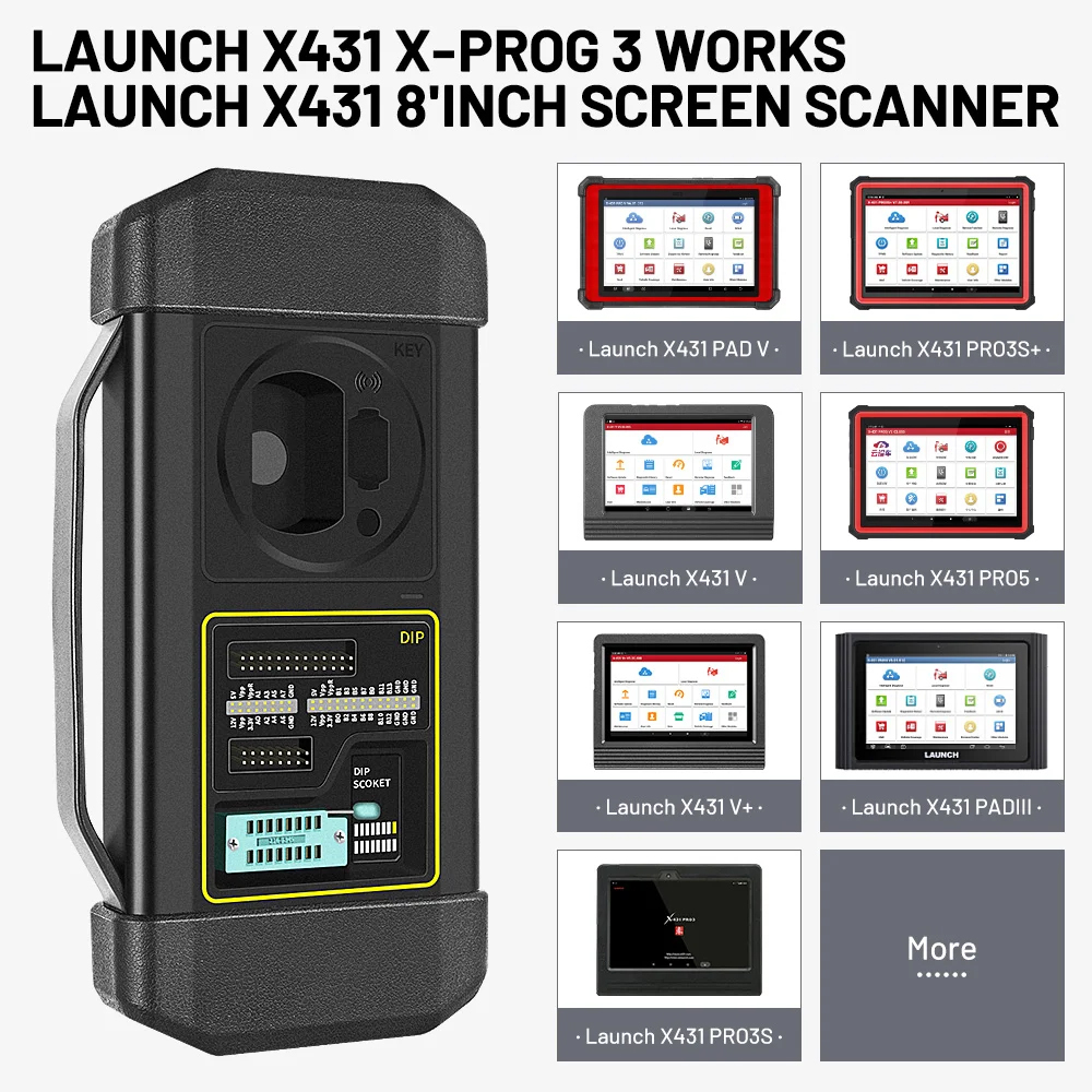 Launch GIII X-Prog 3 is a powerful anti-theft solution and an ideal choice for professional repair shops and vehicle maintenance businesses.It has achieved vehicle key, Engine and gearbox programming, featuring powerful multiple parts reprogramming and wi