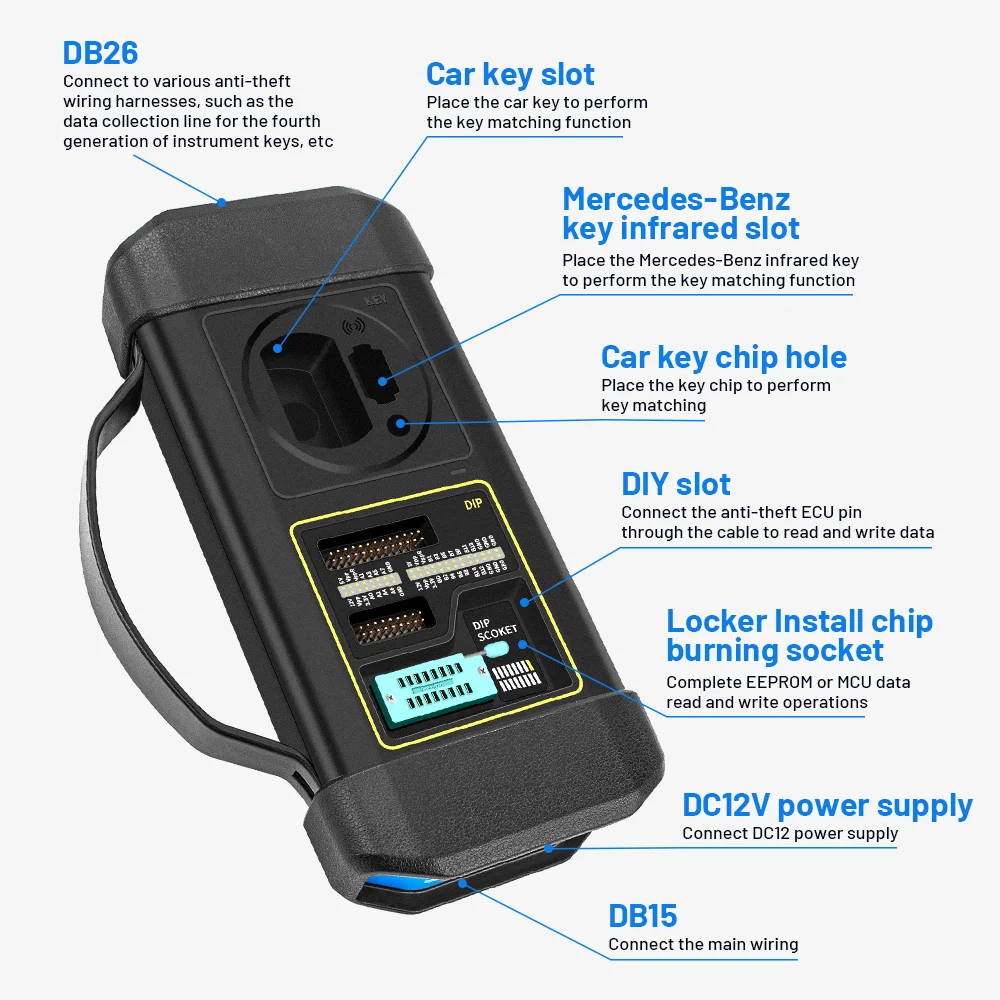 Launch GIII X-Prog 3 is a powerful anti-theft solution and an ideal choice for professional repair shops and vehicle maintenance businesses.It has achieved vehicle key, Engine and gearbox programming, featuring powerful multiple parts reprogramming and wi