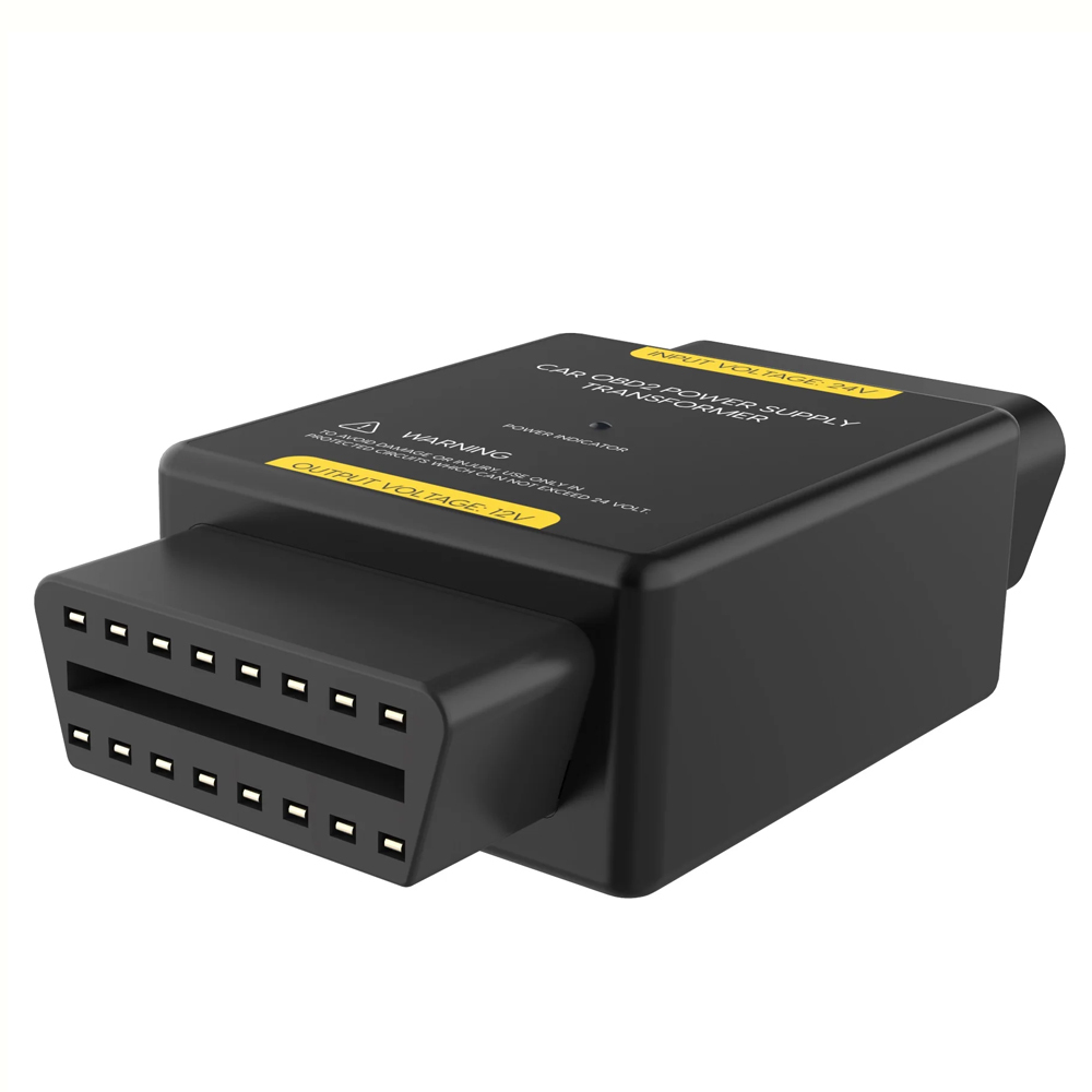 AUTOOL OBD Power Supply 24V to 12V Adapter Input Voltage 24V to Output Voltage 12V OBD Adapter Connector