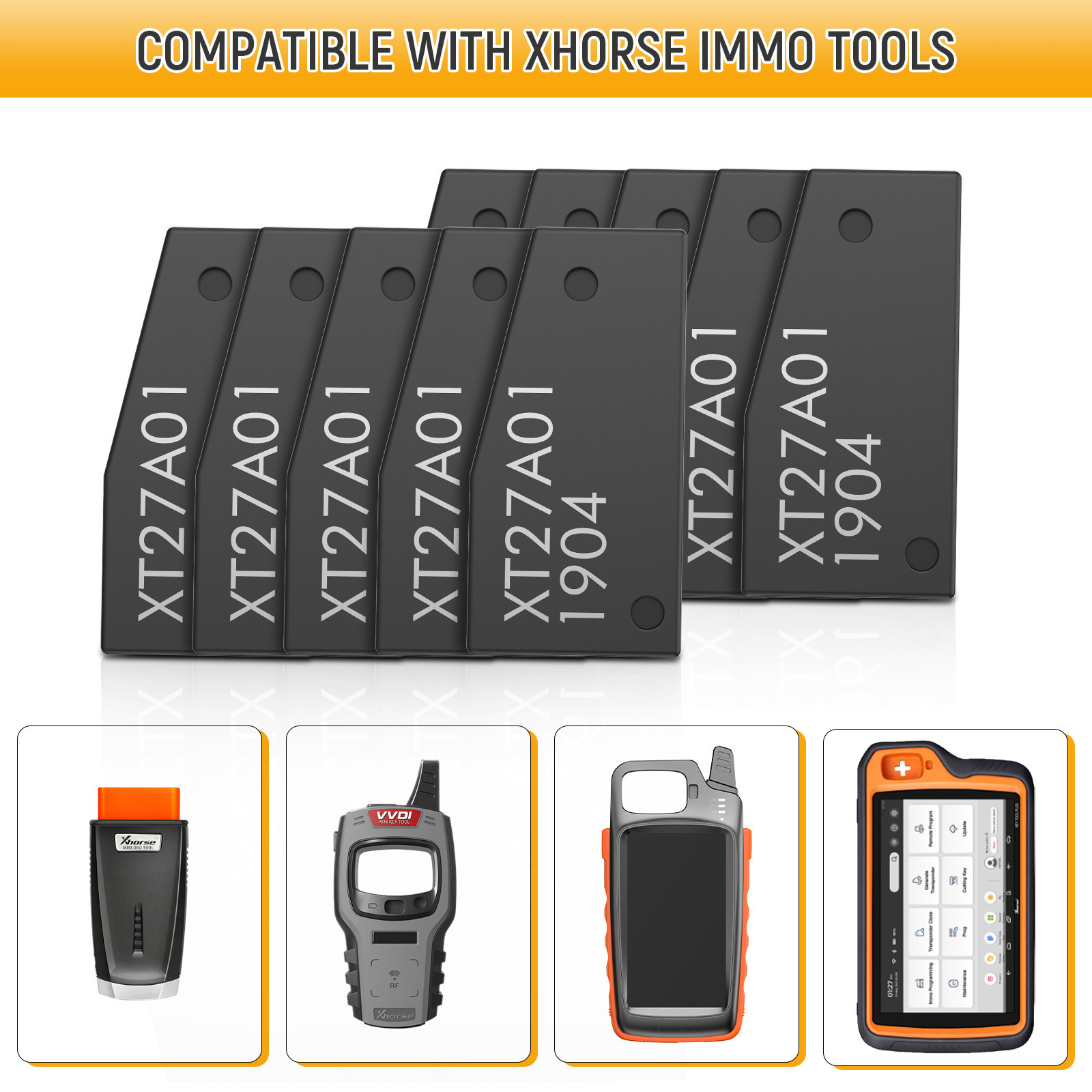 ( 10pcs/lot ) Xhorse VVDI Super Chip XT27A01 XT27A66 Transponder for VVDI2 VVDI Mini Key Tool