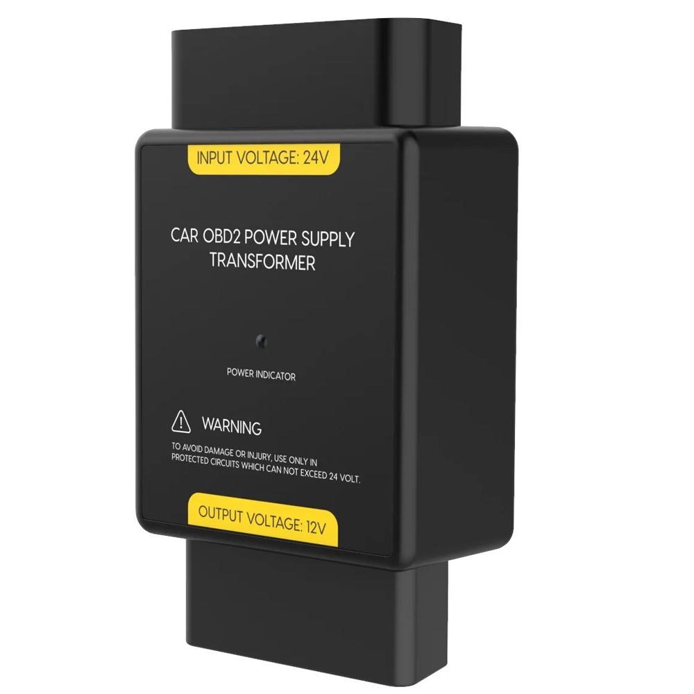 AUTOOL OBD Power Supply 24V to 12V Adapter Input Voltage 24V to Output Voltage 12V OBD Adapter Connector