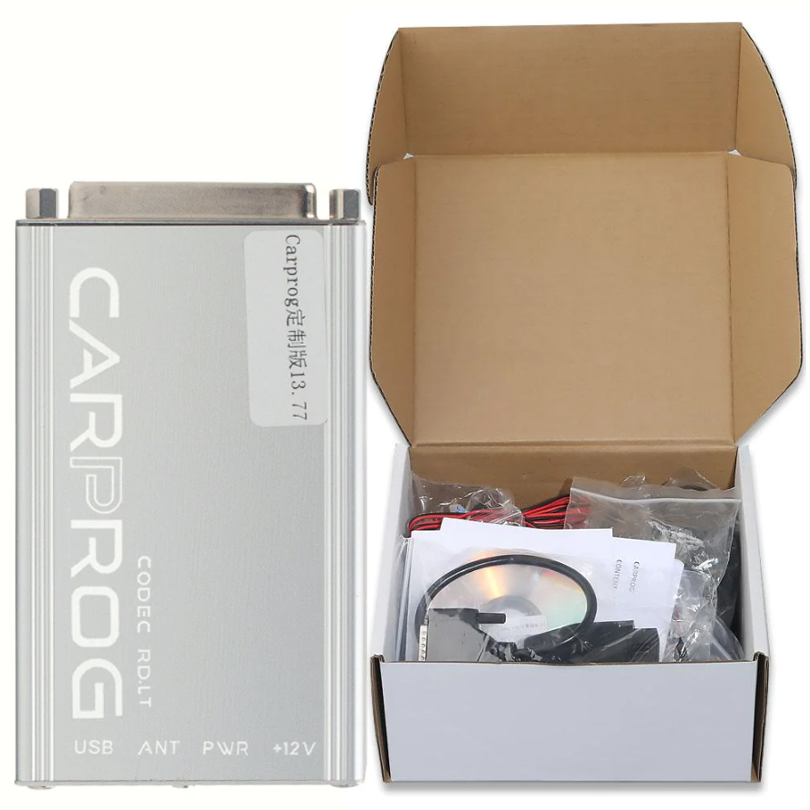 21 Full Adapters Online Carprog V13.77 SERG2000CAR000UA Free Keygen With Box/Bag Reset IMMO Repair Tool For Airbag/Radio/IMMO OBD2 ECU Reset Repair