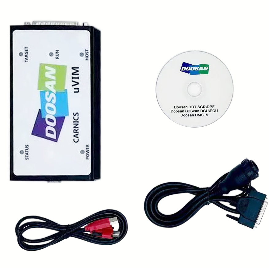 Doosan Excavator Inspection Diagnostic Tool DDT SCR DPF G2 Scan DCU ECU DMS-5 Hardware + Software Version 1.6.3 2016.09