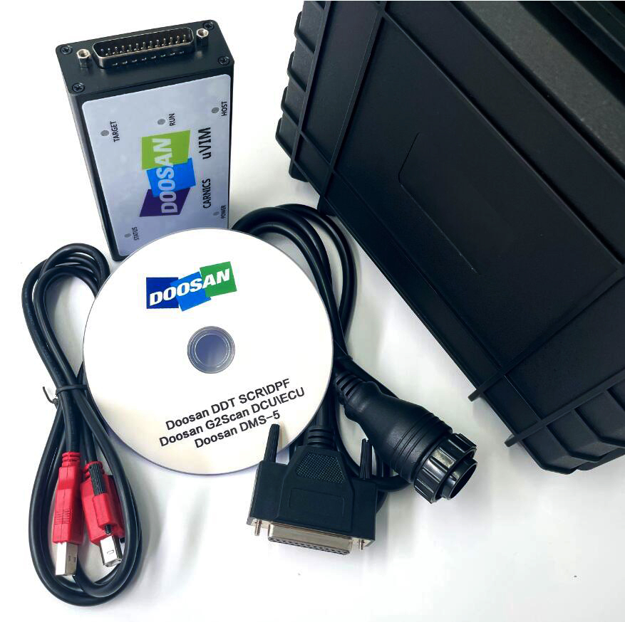 Doosan Excavator Inspection Diagnostic Tool DDT SCR DPF G2 Scan DCU ECU DMS-5 Hardware + Software Version 1.6.3 2016.09