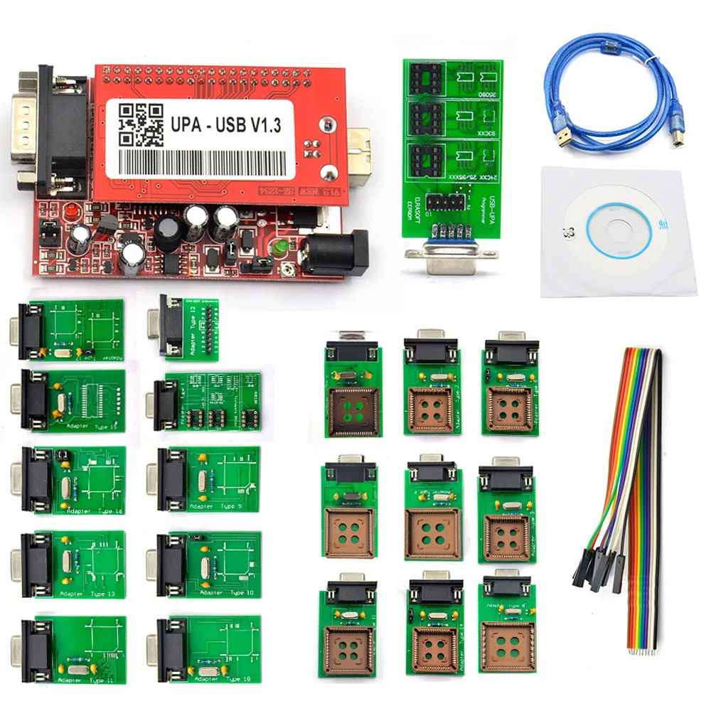 UPA USB ProgrammerV1.3.0.14 With Full Adaptors Chip Tuning Tools