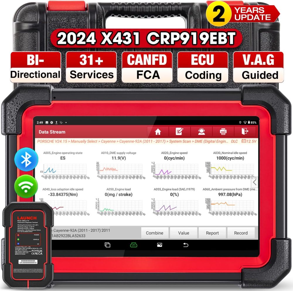 LAUNCH X431 CRP919EBT Elite Bidirectional OBD2 Scan Tool CANFD DOIP AutoAuth Full System Diagnostic Tools