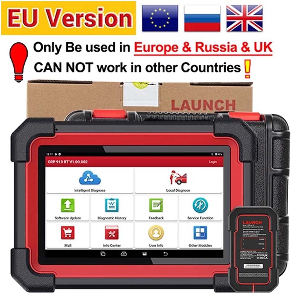 LAUNCH X431 CRP919EBT Elite Bidirectional OBD2 Scan Tool CANFD DOIP AutoAuth Full System Diagnostic Tools