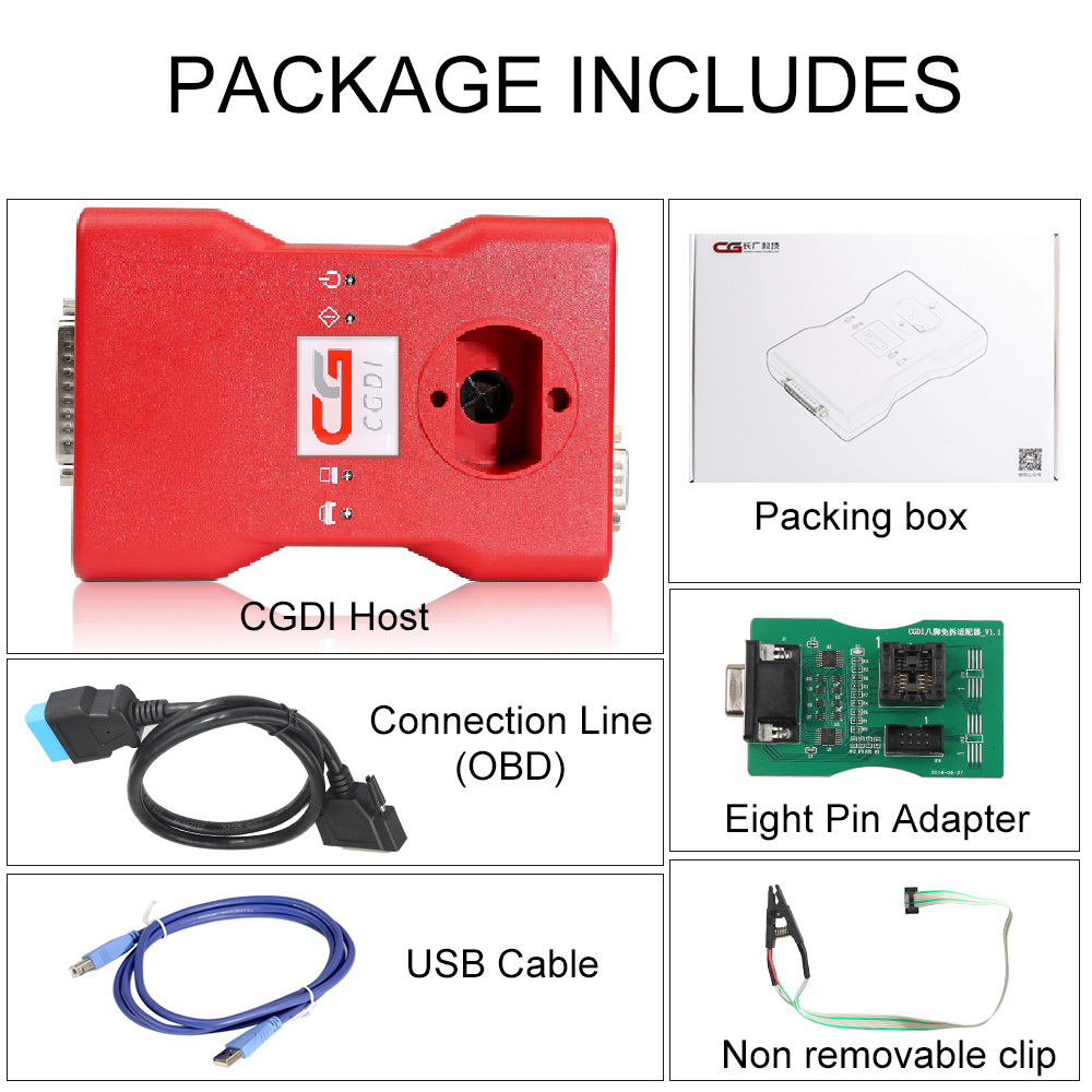 ( Full Version ) CGDI BMW Key Programmer Total 24 Authorizations Get Free Reading 8 Foot Adapter
