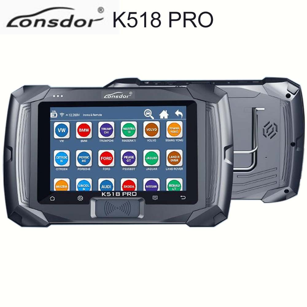 Lonsdor K518 PRO Full Version All In One Key Programmer with 2pcs LT20, Toyota FP30 Cable, Nissan 40 BCM Cable JCD JLR and ADP Adapter