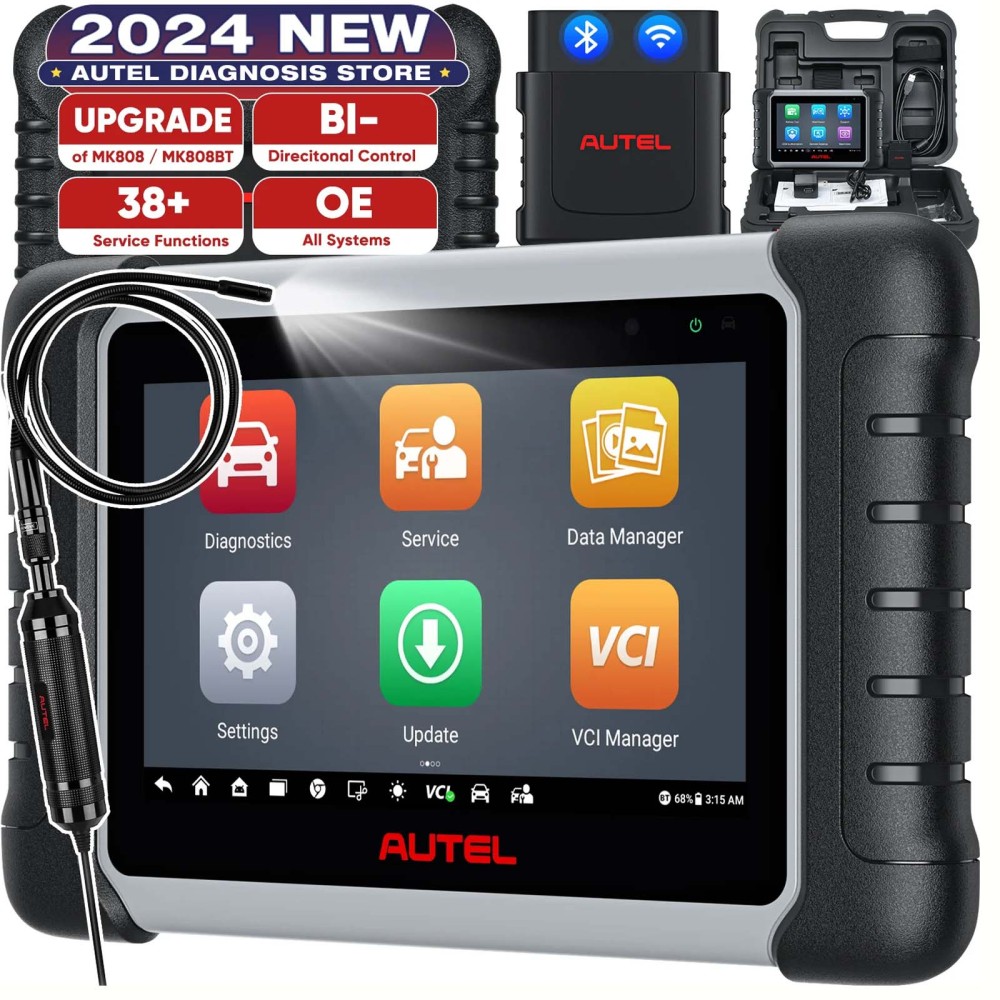 Autel MaxiCOM MK808BT PRO OBD2 Diagnostic Tool Full Bidirectional Controller IMMO Key Scanner Code Reader All System Diagnosis PK MX808S MK808S