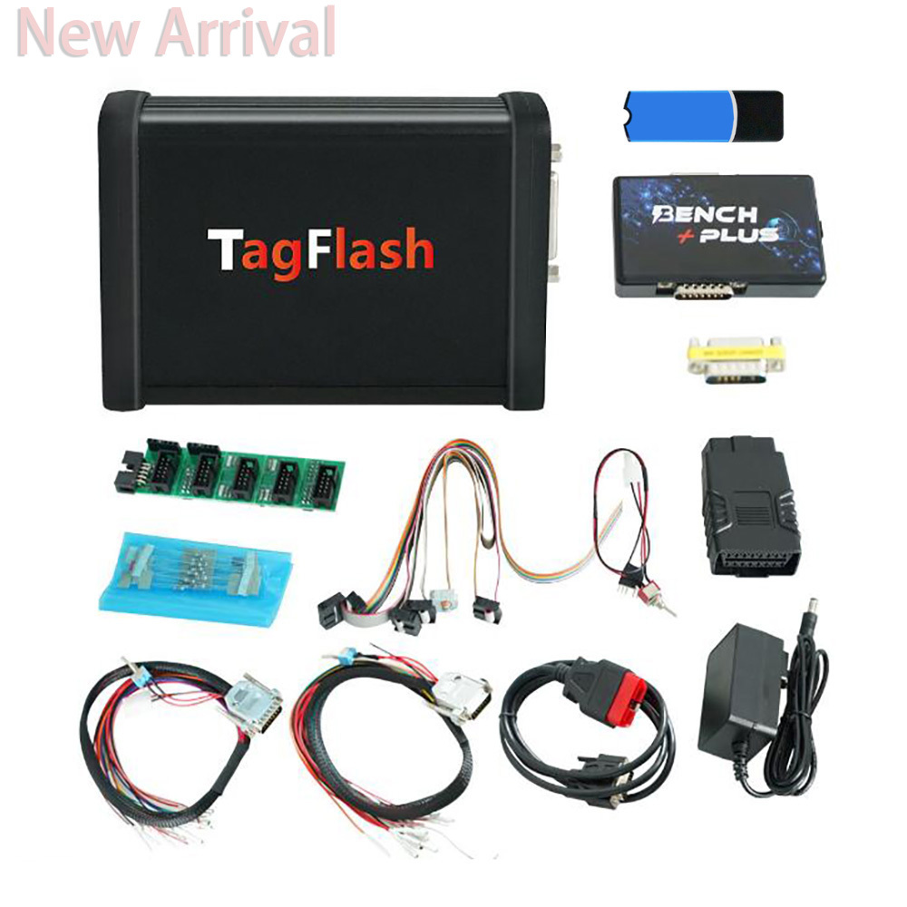 New TagFlash ECU Programmer With Offline Dongle OBD / BENCH / BOOT / BDM / JTAG Mode Read TCU Car Truck Motorbike Chip Tuning Tool