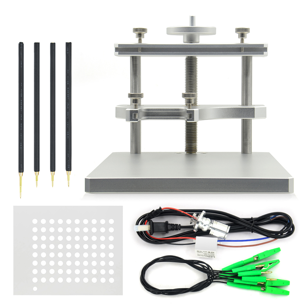 LED BDM Frame BDM Probe Holder Metal BDM Frame Aluminium Stainless Steel with 4pcs Probe Pens For KTAG KESS FGTECH
