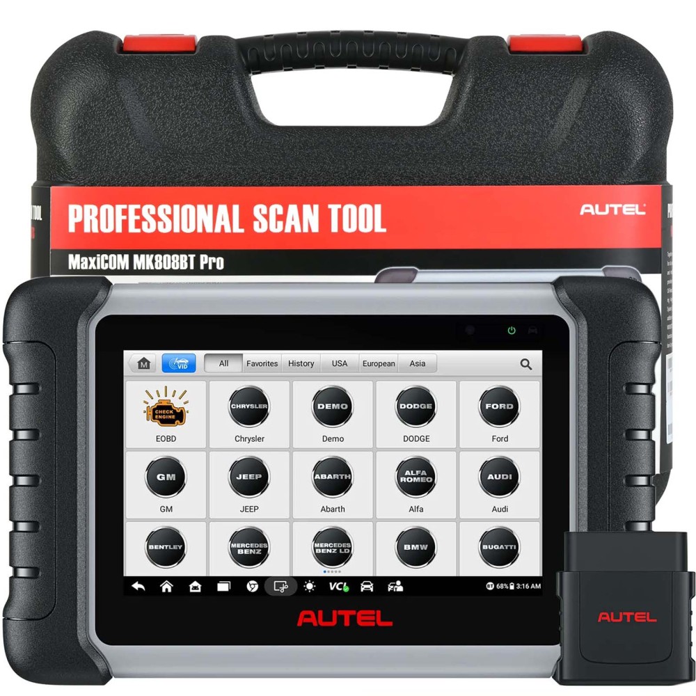 Autel MaxiCOM MK808BT PRO OBD2 Diagnostic Tool Full Bidirectional Controller IMMO Key Scanner Code Reader All System Diagnosis PK MX808S MK808S