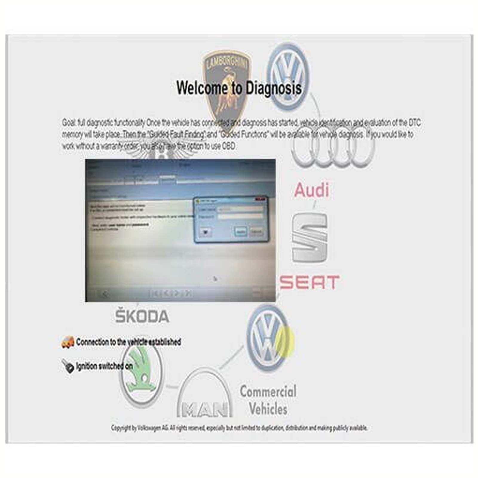 (1 Day) One Day ODIS Geko User Online Login System Online Access for VW/Audi/Skoda/Seat