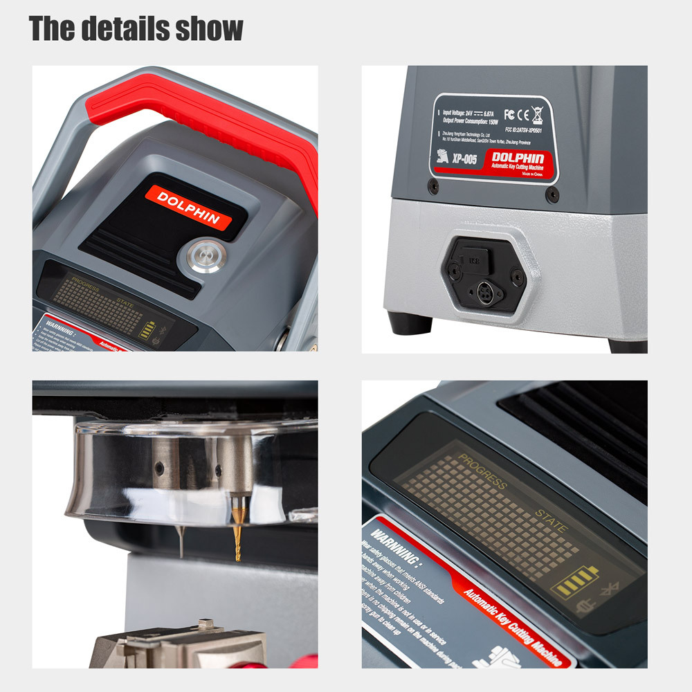 Xhorse Dolphin XP005 Key Cutting Machine by Mobile App for both IOS and Android Multi-Languages Free Update Online
