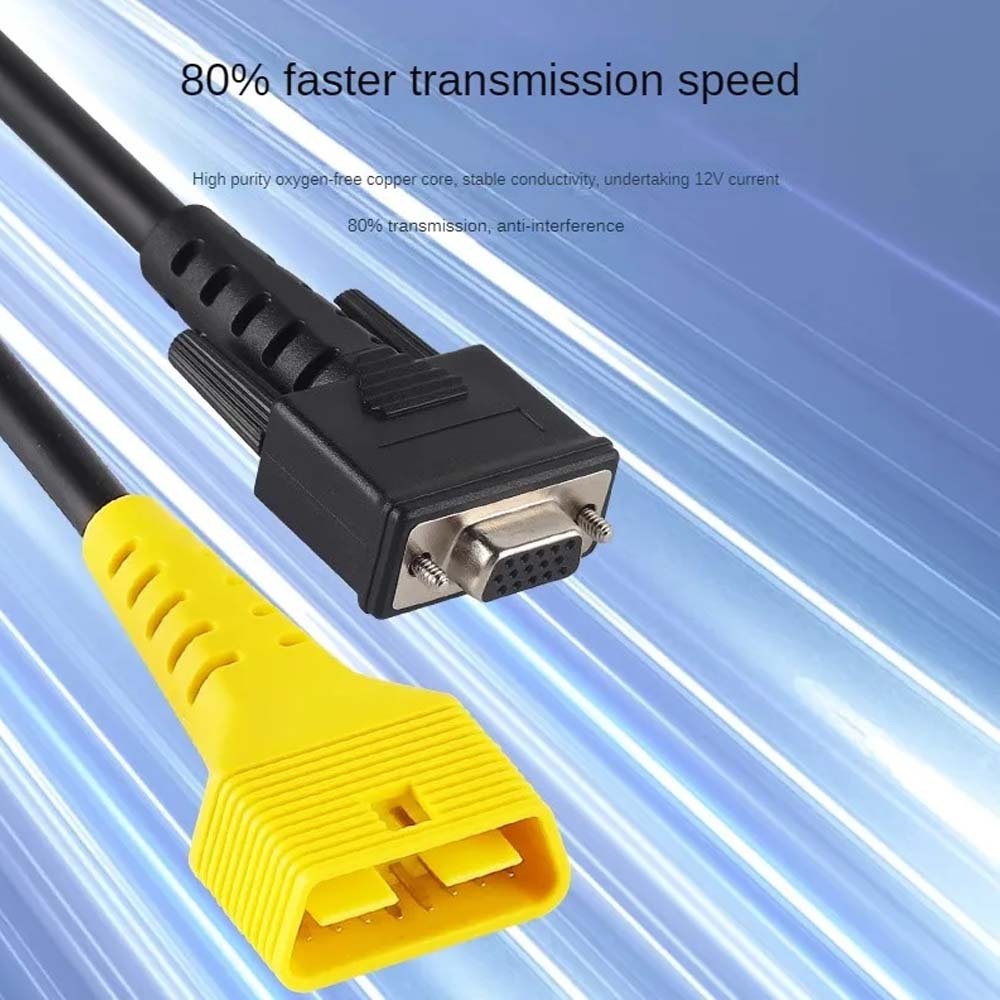 Extension Cables Three rows OBD2 16 Pin for Launch CR981 CR982 Main Cable Creader CR971 CR972 DB15 Pin For LAUNCH HTT EV17