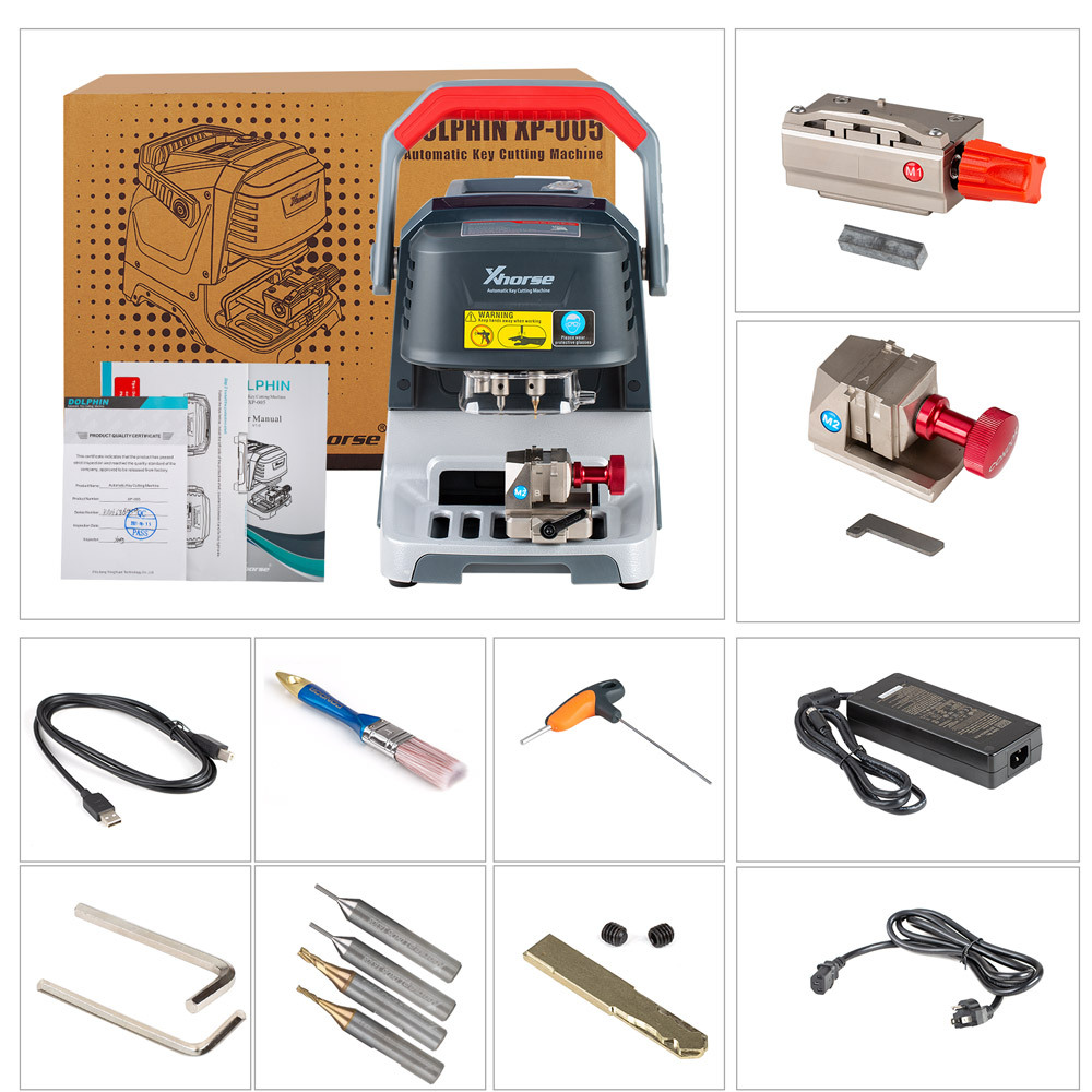Xhorse Dolphin XP005 Key Cutting Machine by Mobile App for both IOS and Android Multi-Languages Free Update Online