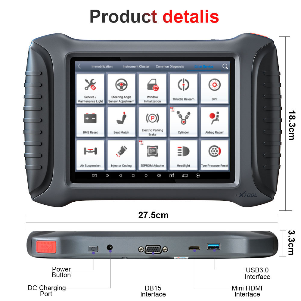 XTOOL X100 PAD3 X100 PAD Elite Professional Tablet Key Programmer With KC100 Global Version